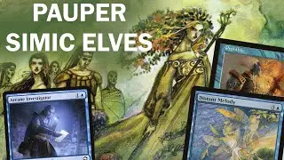 One Elf, Two Elf, Green Elf, Blue Elf! Pauper Simic Elves Aggro-Tempo-Combo!? All commons budget MTG