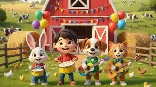 🐾 Animal Party Song | Nursery Rhymes for Kids | Baby Puppy Bunny Kitty Dance 🎵