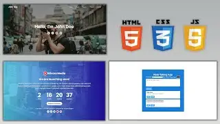 Let's Build 3 HTML, CSS, and JavaScript Projects (Beginner Friendly)