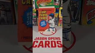 1981 Topps Baseball Giant Photo Card Pack Opening | Jason Opens Cards