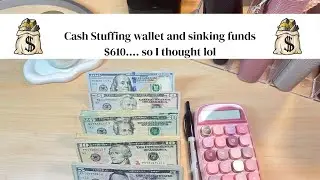 Cash Stuffing $610, I think....lol|April 2025 week 3 #cashstuffwithme #cashstuffing #sinkingfund