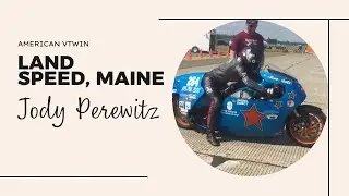 American V-Twin Motorcycle at 202 MPH Land Speed Racing - Jody Perewitz
