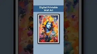 Stunning Lord Krishna Digital Art | Divine Beauty Captured | #KrishnaArt