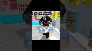escape from a scary fat man 😭😂.   #roblox #shorts #robloxedit