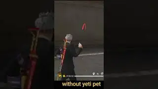 free fire yeti pet ability test😱 |  new yeti pet  ability awesome #short#shorts#free fire