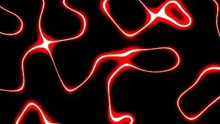 🎬 4K Screensaver &ndash; Abstract Red Fluorescent Lines in Motion | Loop (No Audio)