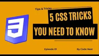 Css Tips & Tricks You didn't know | Css | CodeNest | No Commentary | HTML CSS
