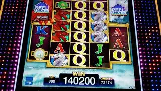 MAX BET JACKPOT! 32 bonus spins on RIVER DRAGONS slot $8.80