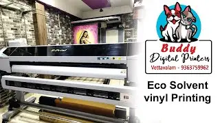 Eco solvent vinyl printing in Tamil | Stickers | Frame | Flex | Sun board | Foam board