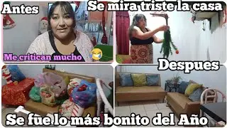 😮‍💨Se siente tan sola la casa / Quite la decoración 🎄