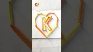 💥Creative Alphabet Rubber Art / UniqueLetter Craft #shorts #alphabet #art #artandcraft