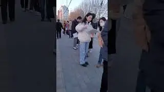 Endless Lines: Massive Chinese Crowds Swarm US Embassy for Visa Interviews!