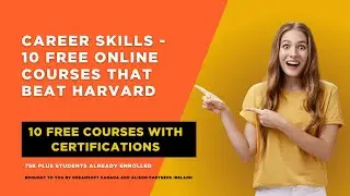 Career Skills - 10 free online courses that beat Harvard #freecourse #career #jobseekers
