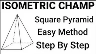 square pyramid kaise banaye | How to draw square pyramid | Square pyramid development