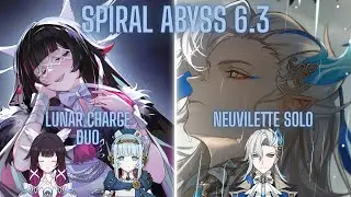 NEW Spiral Abyss | Neuvilette Solo and Columbina X Ineffa Duo | Genshin Impact Luna IV/6.3
