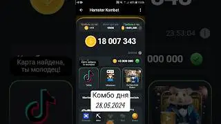 КОМБО ДНЯ 28.05.2024 HAMSTER KOMBAT #hamsterkombat #telegramapp #bitcoin #binance #crypto