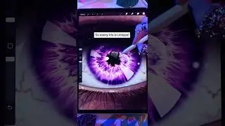 👁️w👁️Brushes are available on my Patreon and DeviantArt! 💜Links in bio!💙 #procreate #art #eye #ipad