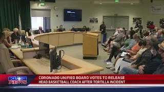 Coronado Unified Board votes to release head basketball coach after tortilla incident