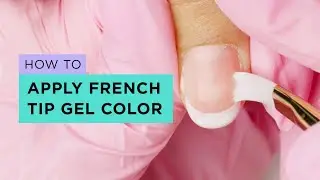 OPI GelColor System Applied Using Our Stay Classic Base Coat to Create the Perfect French Manicure