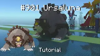 How to build a Pok&eacute;mon Ursaluna statue in Minecraft (Tutorial)