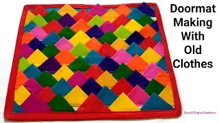 Super Easy Doormat Idea/Door mat/Paydan Banane Ka Tarika/Doormat Making At HomeWith Old Clothes/Mats