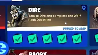 Talk to Dire and complete the Wolf Pack Questline - Complete Quests from Dire