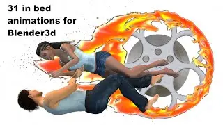 Getting into bed Animations for Blender3d