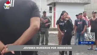Jóvenes murieron por inmersión en el edo. Bolívar - 23Dic