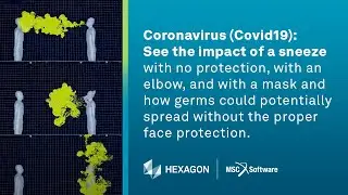 Coronavirus (Covid19) Simulation of sneeze using Cradle scFLOW.