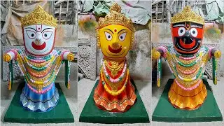 Jagannath Idol Painting | Fiber glass Jagannath Idol | Kumartuli Jagannath Idol Making 2023