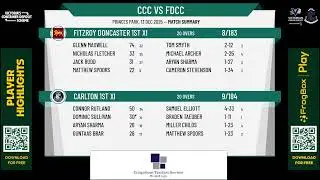 Carlton 1st XI v Fitzroy Doncaster 1st XI