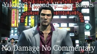 Yakuza 3 Legend No Damage All Long Battles (No Commentary)