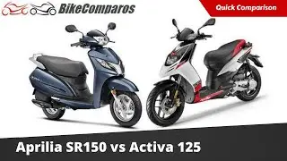 Aprilia SR150 vs Honda Activa 125 Comparison Review