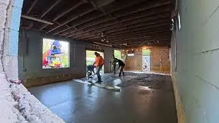 Small concrete floor