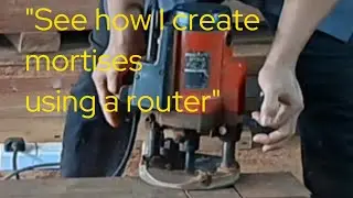 This is how I make tenons and mortises for wooden window frames using a router