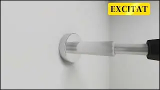 EXCITAT&reg; Silent Rubber Head Stainless Steel Door Stop
