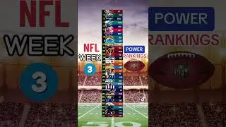 NFL WEEK 3 POWER RANKINGS #symonewiththesports