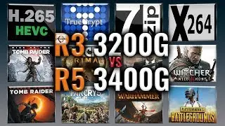 Ryzen 3 3200G vs Ryzen 5 3400G Benchmarks | Test Review | Comparison | Gaming | 13 Tests