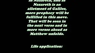 Daily Bible Verse Commentary  -  Matthew 2:22