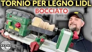 BOCCIATO! Nuovo tornio per legno Parkside lidl 99€ PDM 600 B2. Recensione Riccardo Muscarella.