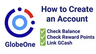 Paano gumawa ng GlobeOne account | Check Globe Reward Points | How to link GCash to Globe One app