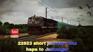 MSTS|OPENRAILS|22923 BANDRA TERMINUS - JAMNAGAR HUMSAFAR EXPRESS|SHORT JOURNEY HAPA TO JAMNAGAR