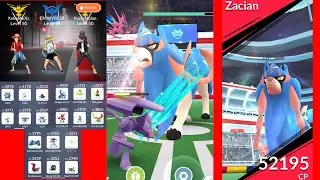 18 unique Zacian trio (no weather boost, no mega, no shadow and no level 50 pokemon)