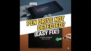 Pen Drive Not Showing Up on Phone or TV? 📺📱 (FIXED!) Simple Tricks to Detect Your USB Drive