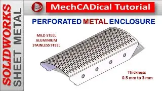 Perforated Sheet Metal Enclosure In SolidWorks Sheet Metal
