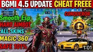 BGMI SAFEST HACK 4.5 UPDATE WITHOUT BAN | SAFEST HACK IN BGMI 