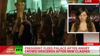 BREAKING NEWS: President MORSI fled his CAIRO palace during VIOLENT PROTESTS demanding BACKING DOWN