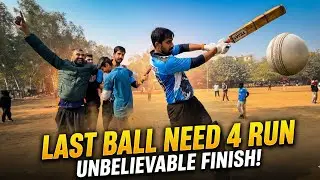 1 Ball, 4 Run, Full Tension 😱 | Thriller Finish 🔥|Vlog Video