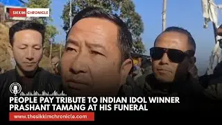 People Pay Tribute to Indian Idol Winner Prashant Tamang at His Funeral