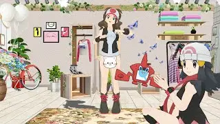 [No story] Shikanoko Nokonoko Koshitantan, Hilda and Dawn [MMD] [ENF]!!! #dawn #hilda #pokemon #mmd